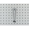 Triton Products 1 In. Single Rod 30 Degree Bend Steel Pegboard Hook for LocBoard, PK5 51113 - alternate 3